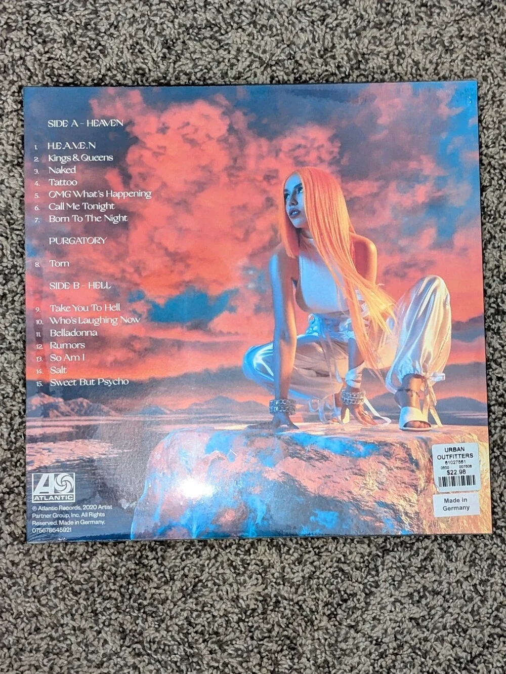Ava Max Vinyl Heaven & Hell Limited Neon Orange Edition - Picture 2 of 2